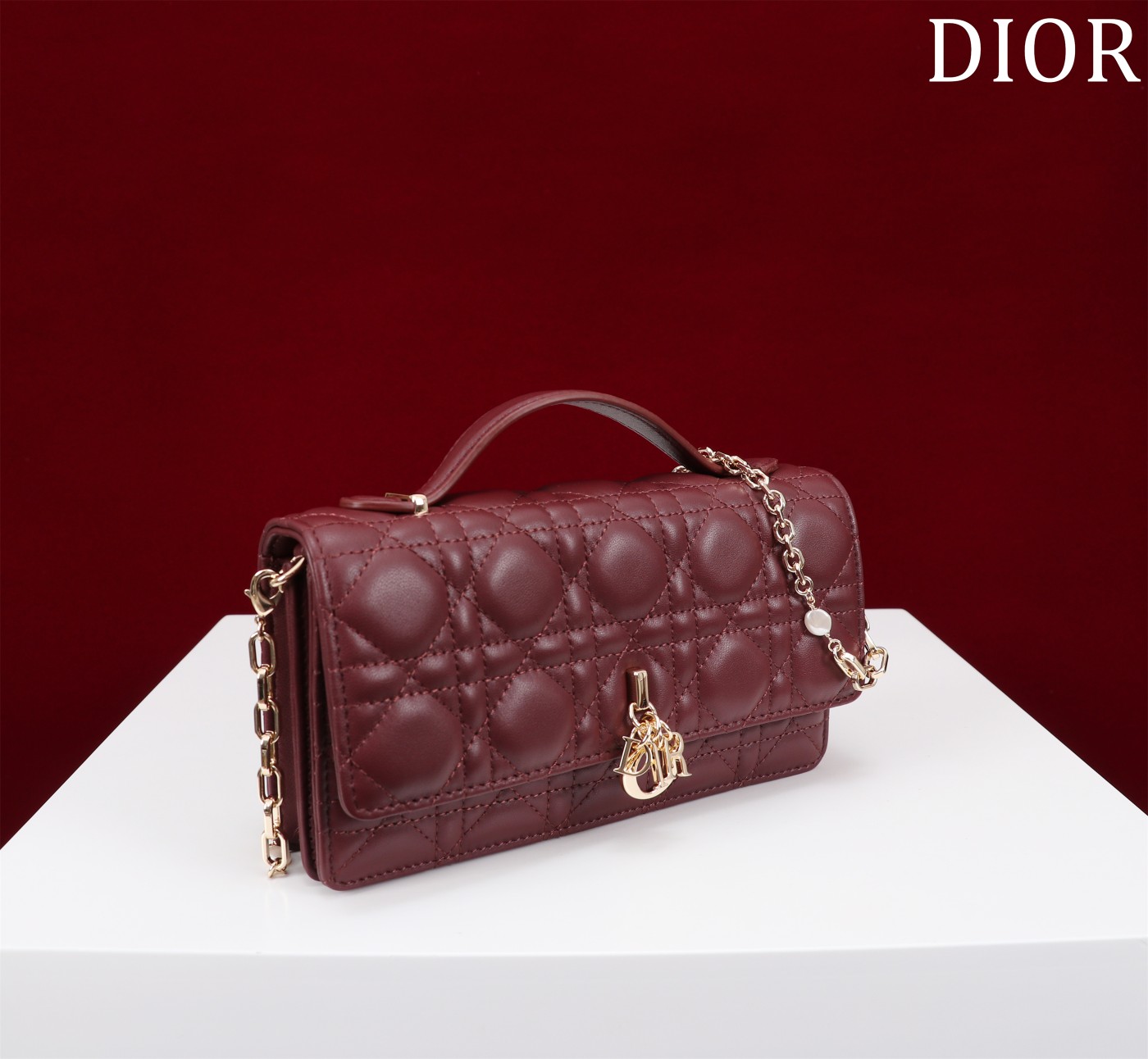 My Dior Mini Bag Bordeaux Cannage Lambskin